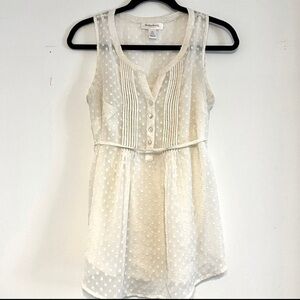 Motherhood cream sleeveless v-neck blouse